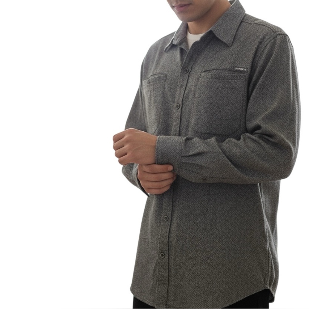Columbia Long Sleeve Button Front Cotton Shirt Size L